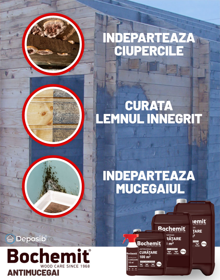 Solutie antimucegai si curatare Bochemit Antimucegai 0.5L